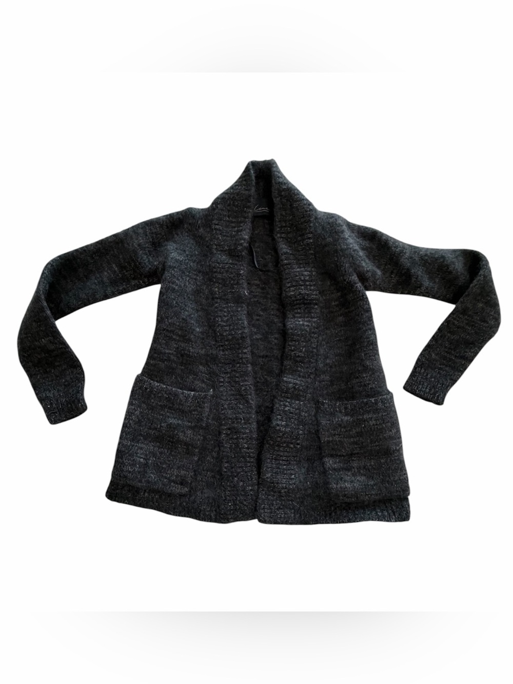 Line Cozy Open-Front Dark Gray Women's Cardigan Sweater